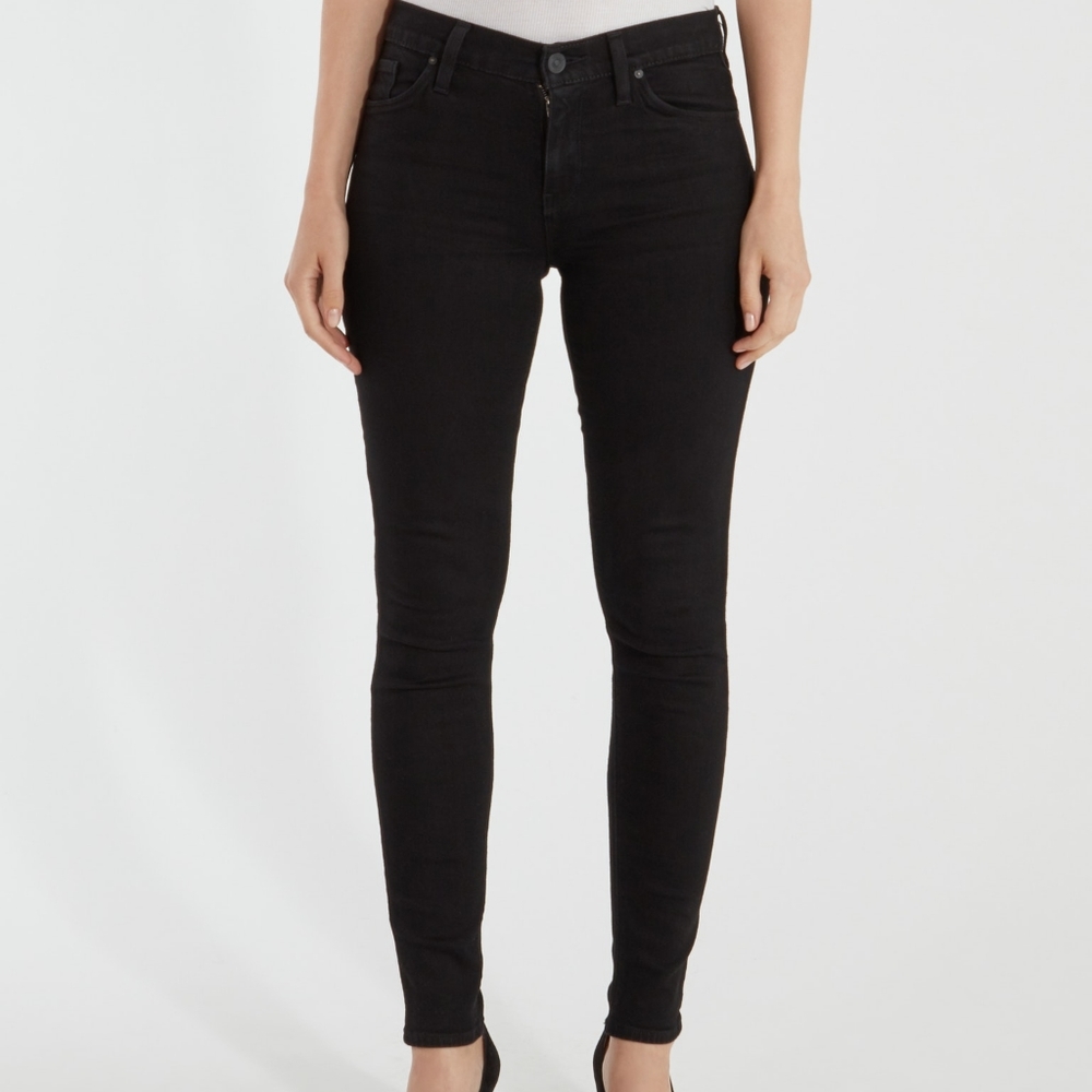 Hudson Black Super Skinny Black Jeans Nico